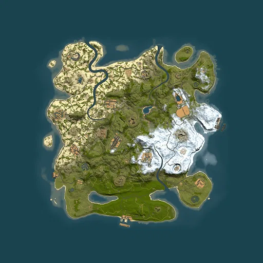 Rust map seed 649639266, 4000x4000m top-down preview