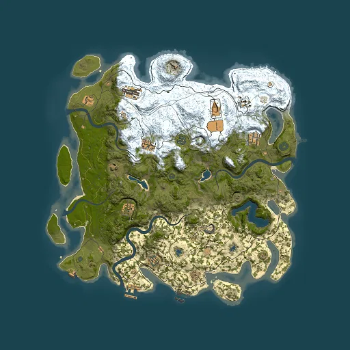 Rust map seed 1707169202, 4500x4500m top-down preview