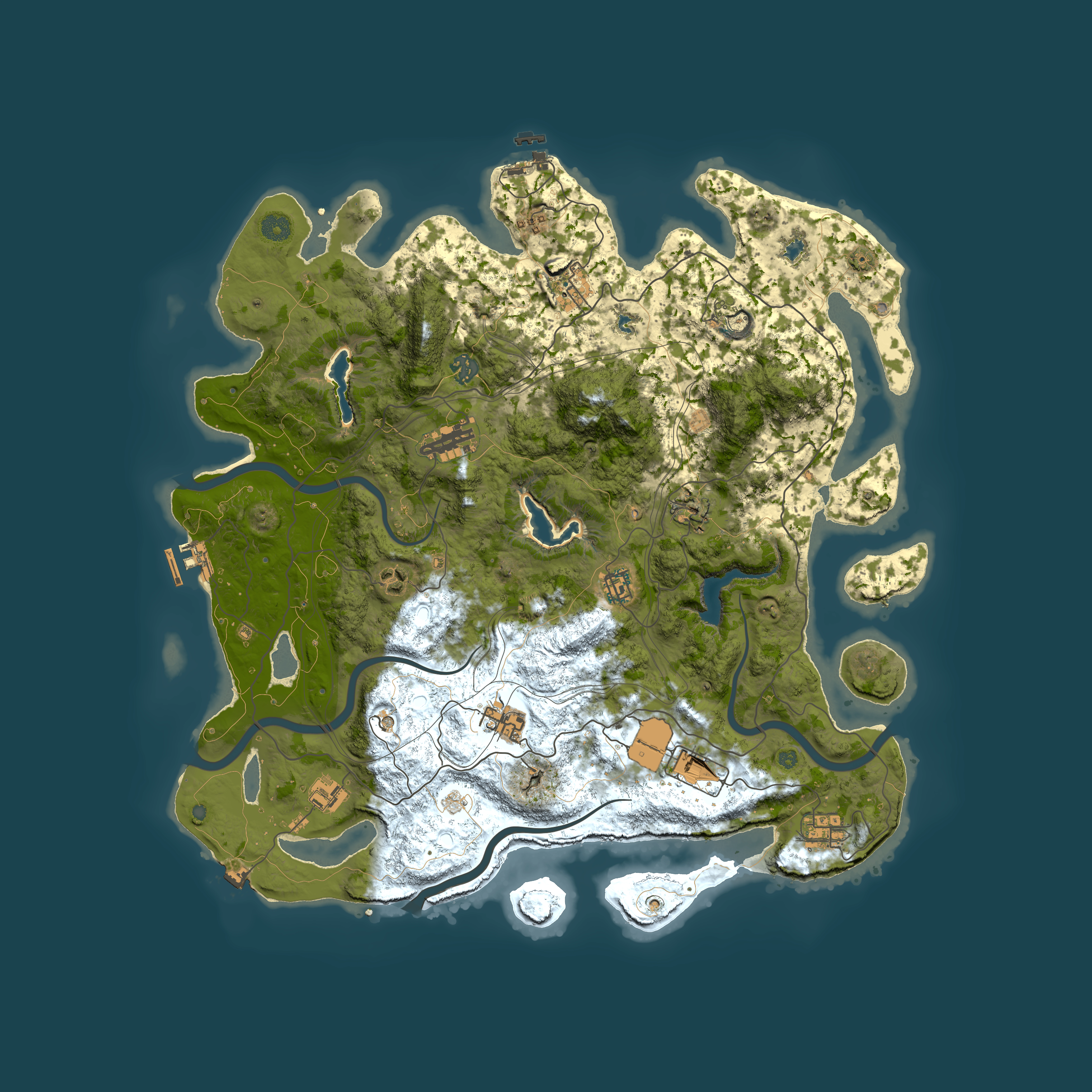 Full top-down render of Rust map seed 1882705666, 4500x4500m