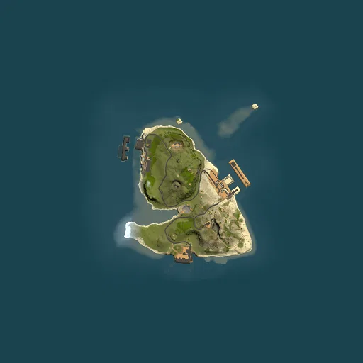 Rust map seed 1863874301, 1500x1500m top-down preview