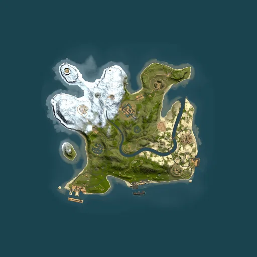 Rust map seed 402769006, 2500x2500m top-down preview
