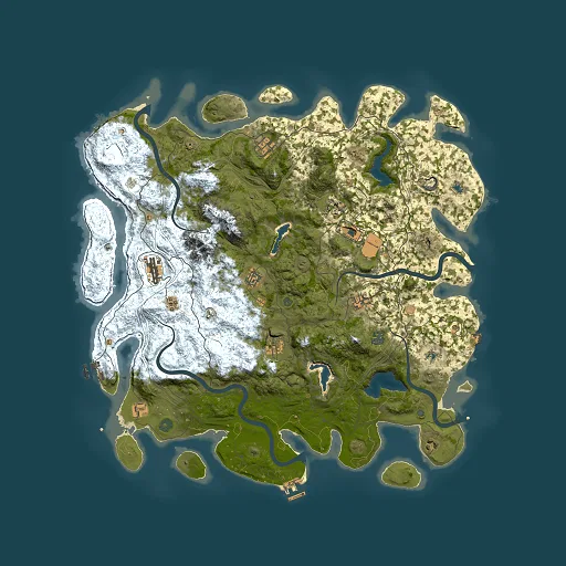 Rust map seed 1619111995, 5000x5000m top-down preview
