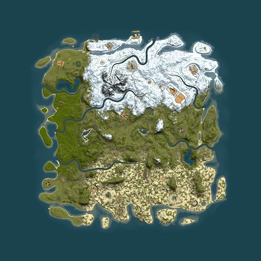 Rust map seed 662008651, 5500x5500m top-down preview