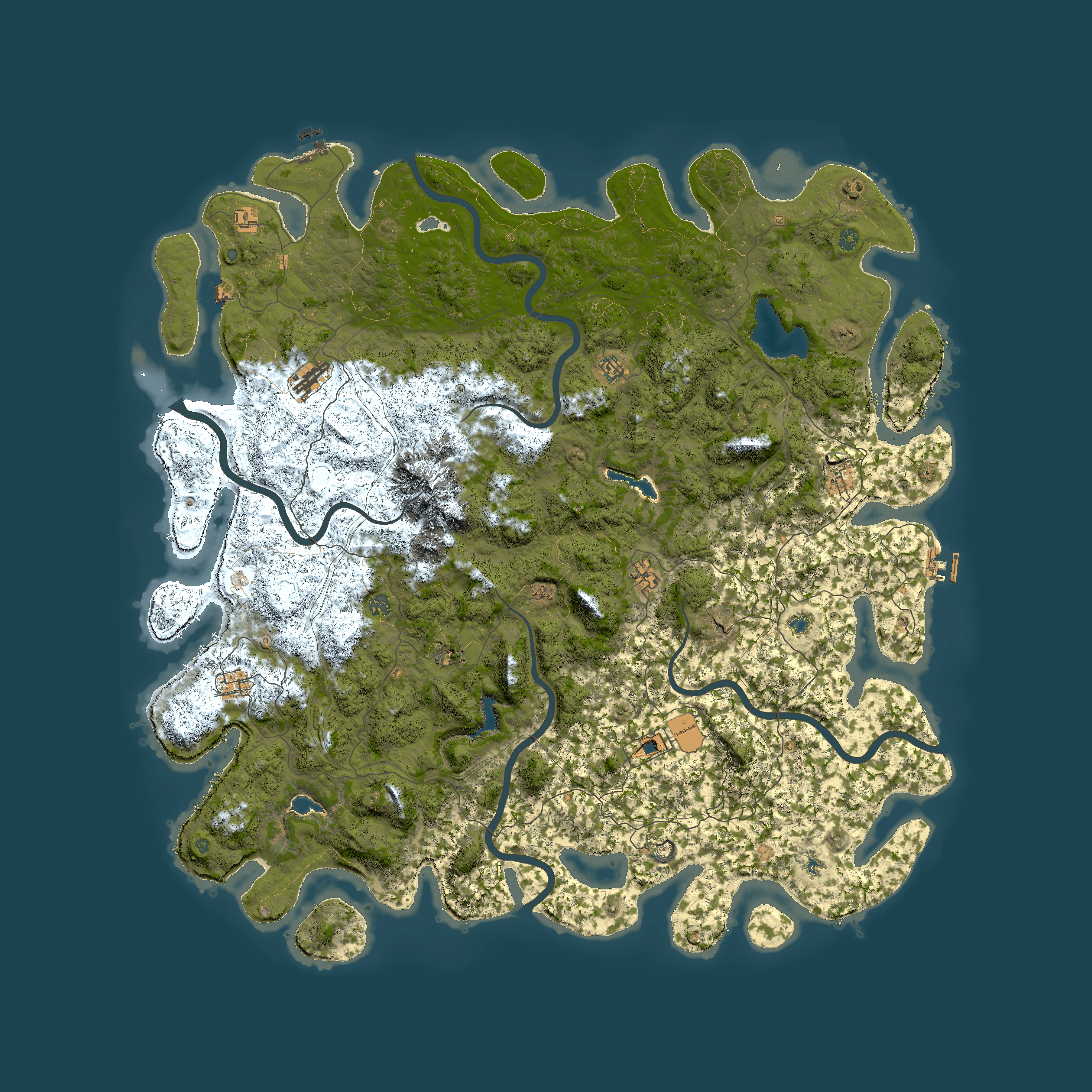 Full top-down render of Rust map seed 514160998, 6000x6000m