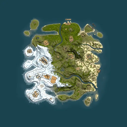 Rust map seed 623771841, 3500x3500m top-down preview