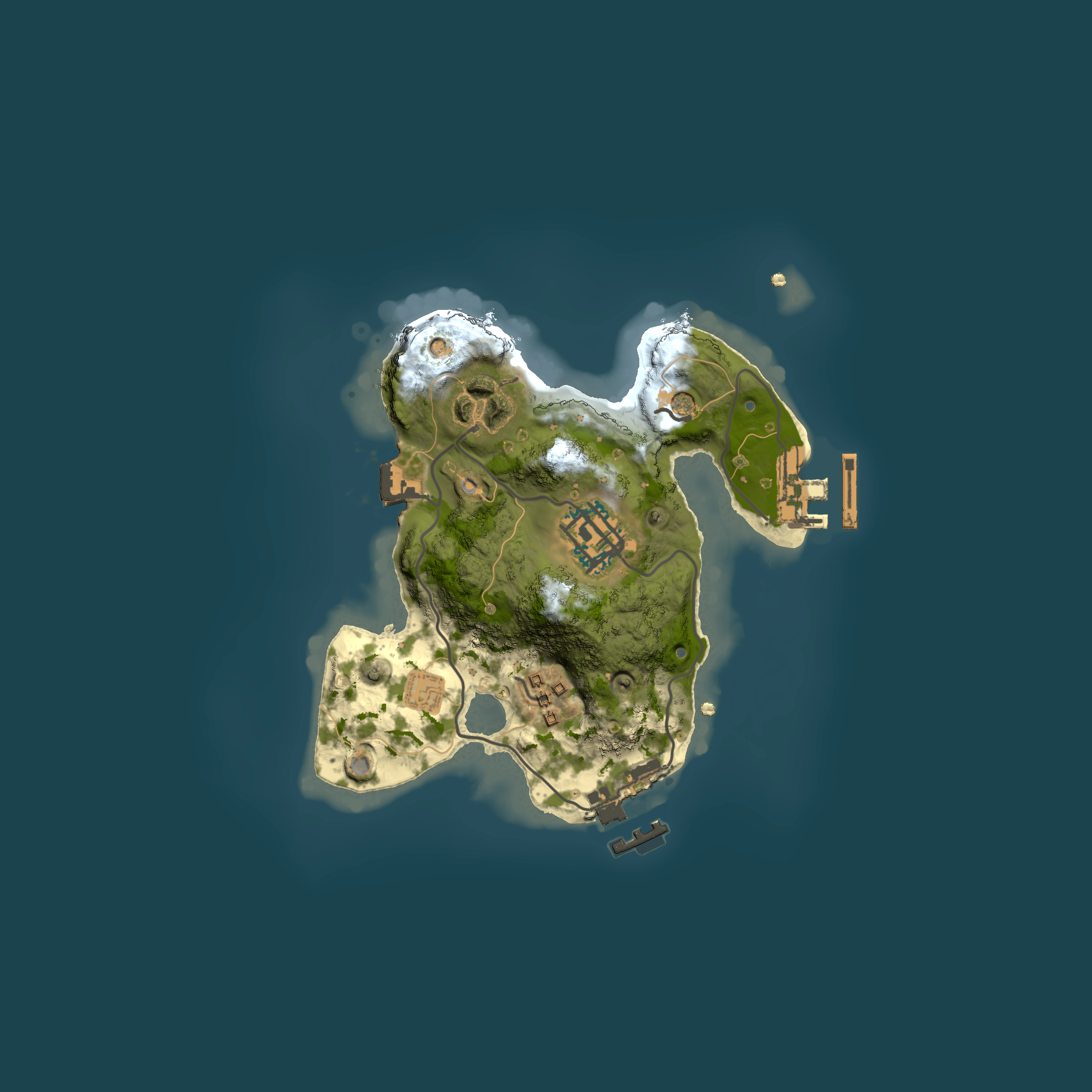 Full top-down render of Rust map seed 212948333, 2000x2000m