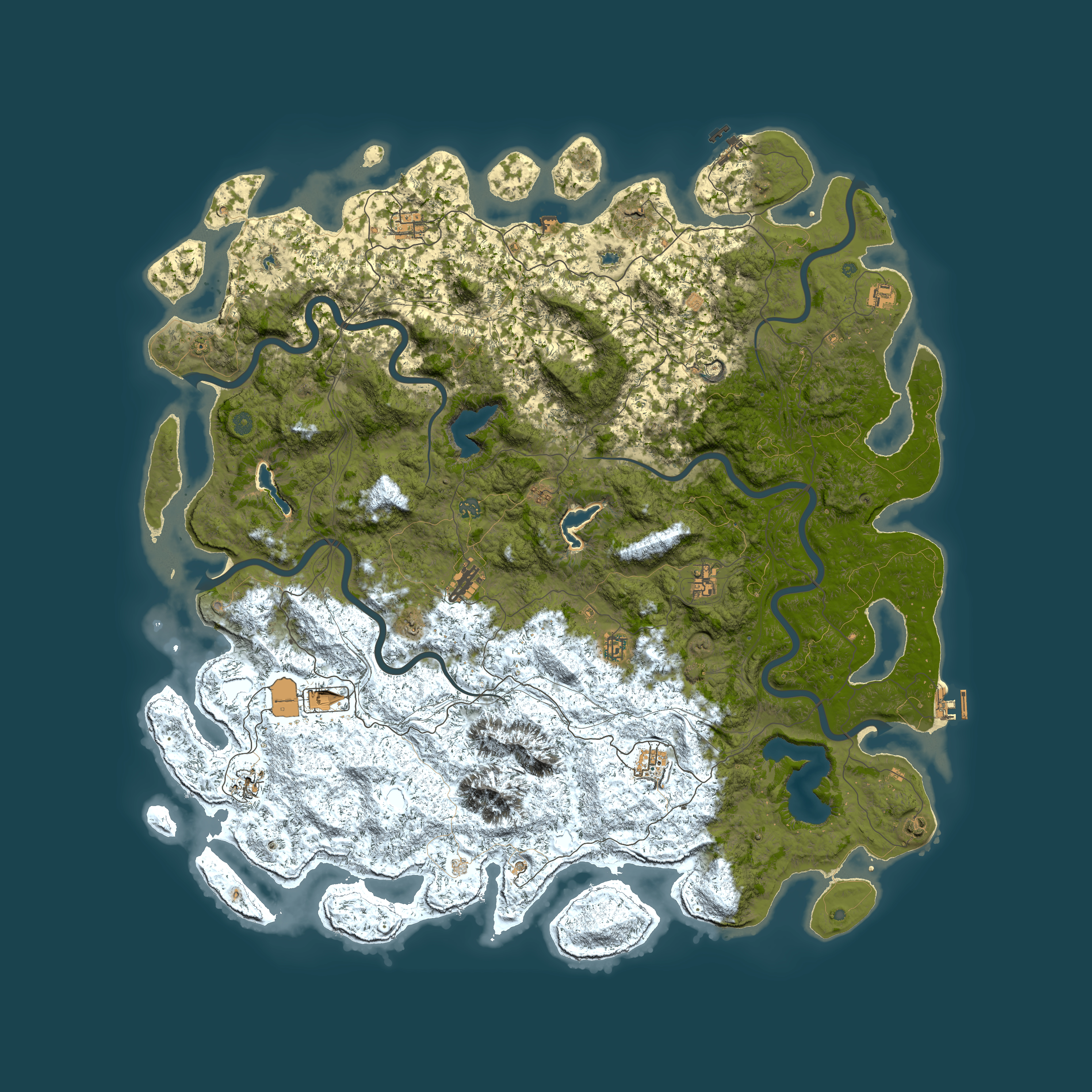 Full top-down render of Rust map seed 2003303035, 6000x6000m