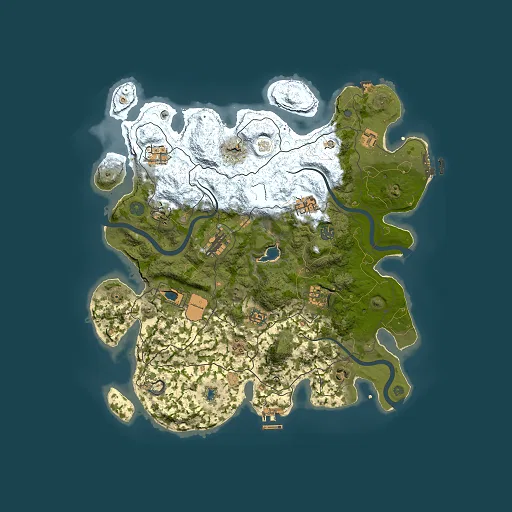 Rust map seed 177930660, 4000x4000m top-down preview