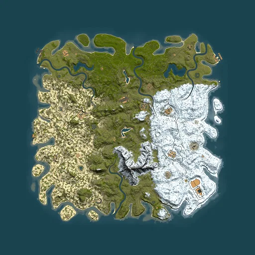 Rust map seed 638429286, 6000x6000m top-down preview