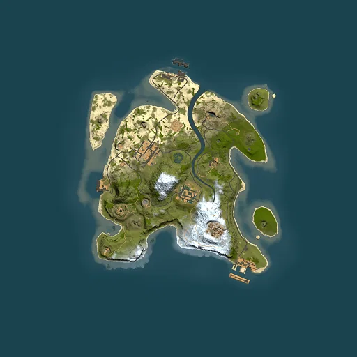 Rust map seed 860374211, 2500x2500m top-down preview
