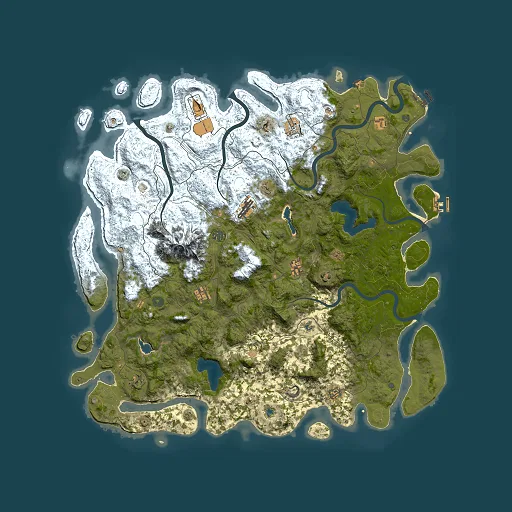 Rust map seed 1908426582, 5500x5500m top-down preview