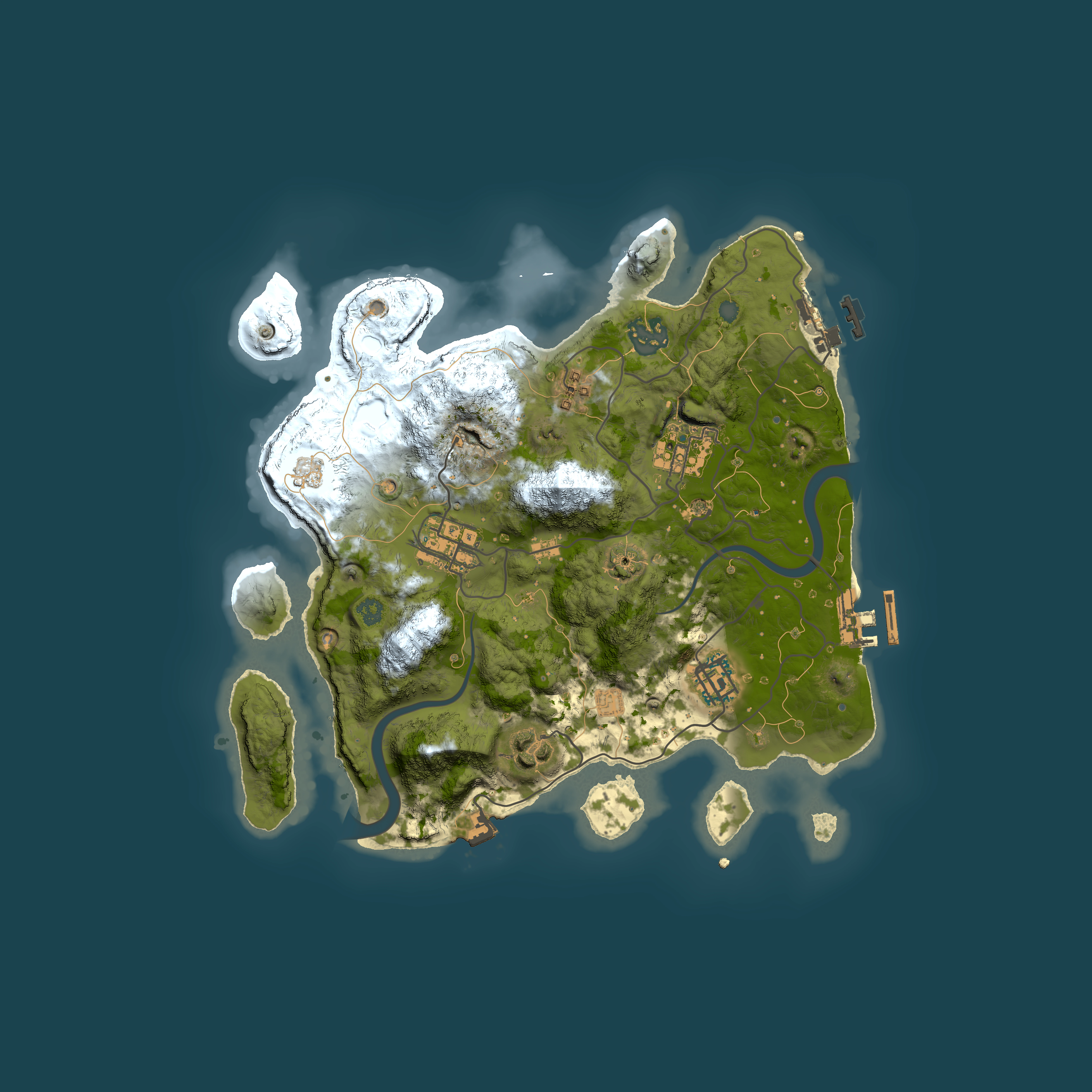 Full top-down render of Rust map seed 1963139782, 3000x3000m