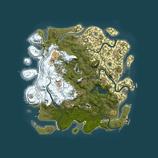 Rust map seed 1109156793, 4500x4500m top-down preview