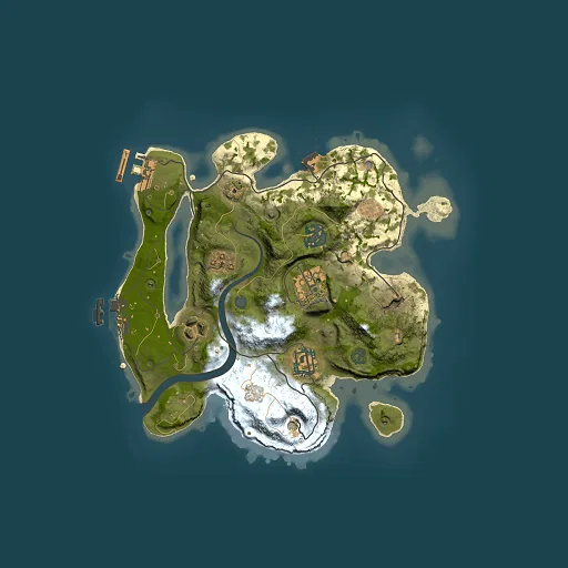 Rust map seed 145770637, 2500x2500m top-down preview