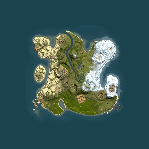 Rust map seed 815465048, 2500x2500m top-down preview