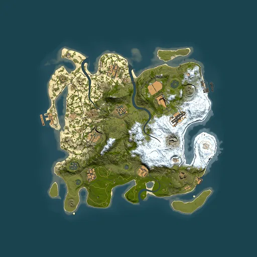 Rust map seed 1026767087, 3500x3500m top-down preview