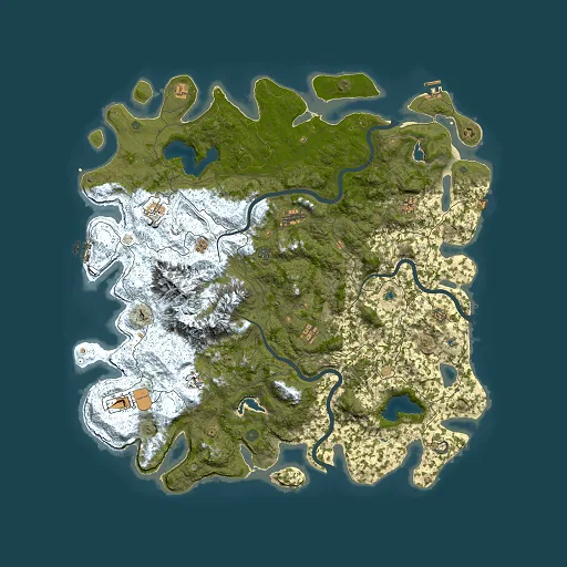Rust map seed 1460442432, 5500x5500m top-down preview