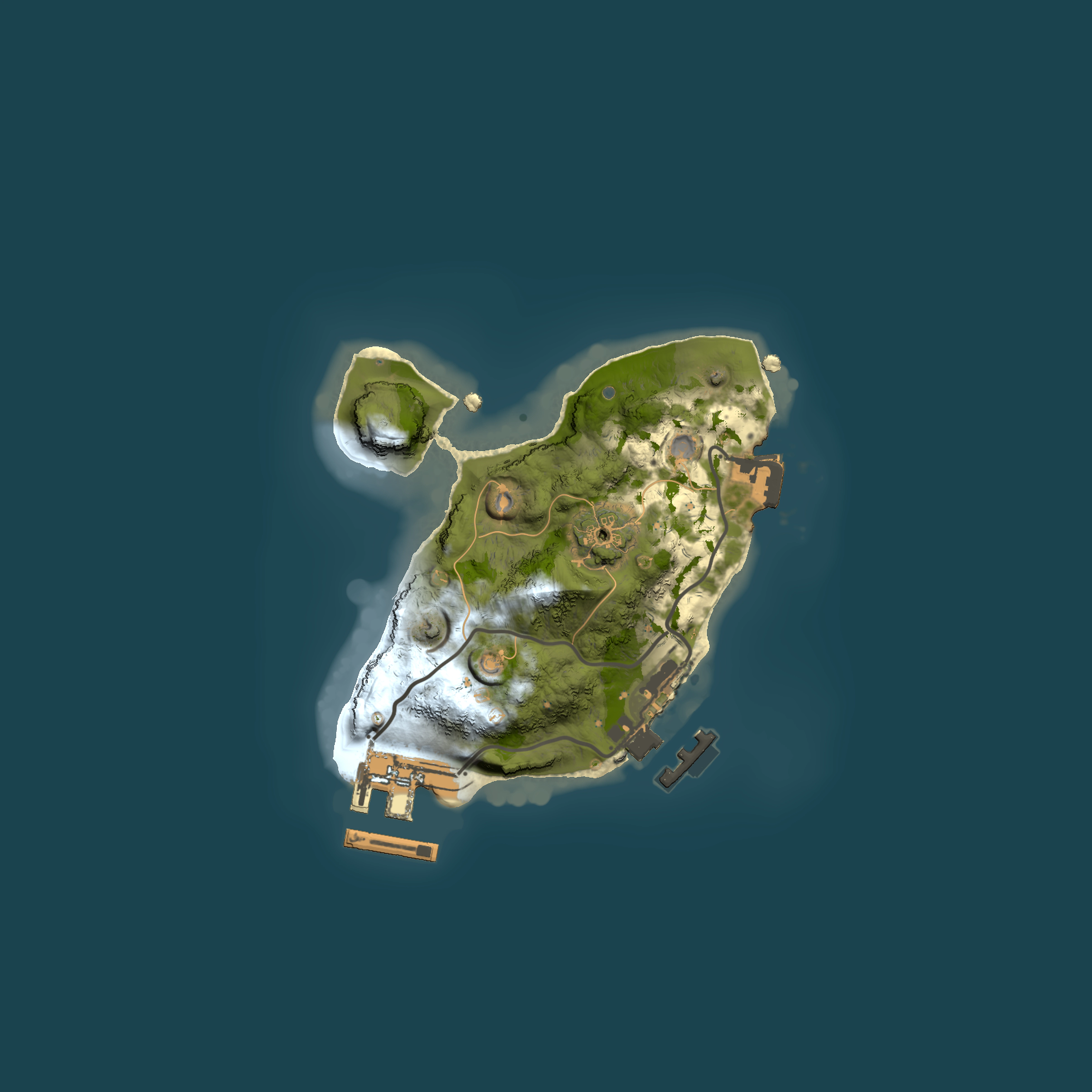 Full top-down render of Rust map seed 830517280, 1500x1500m