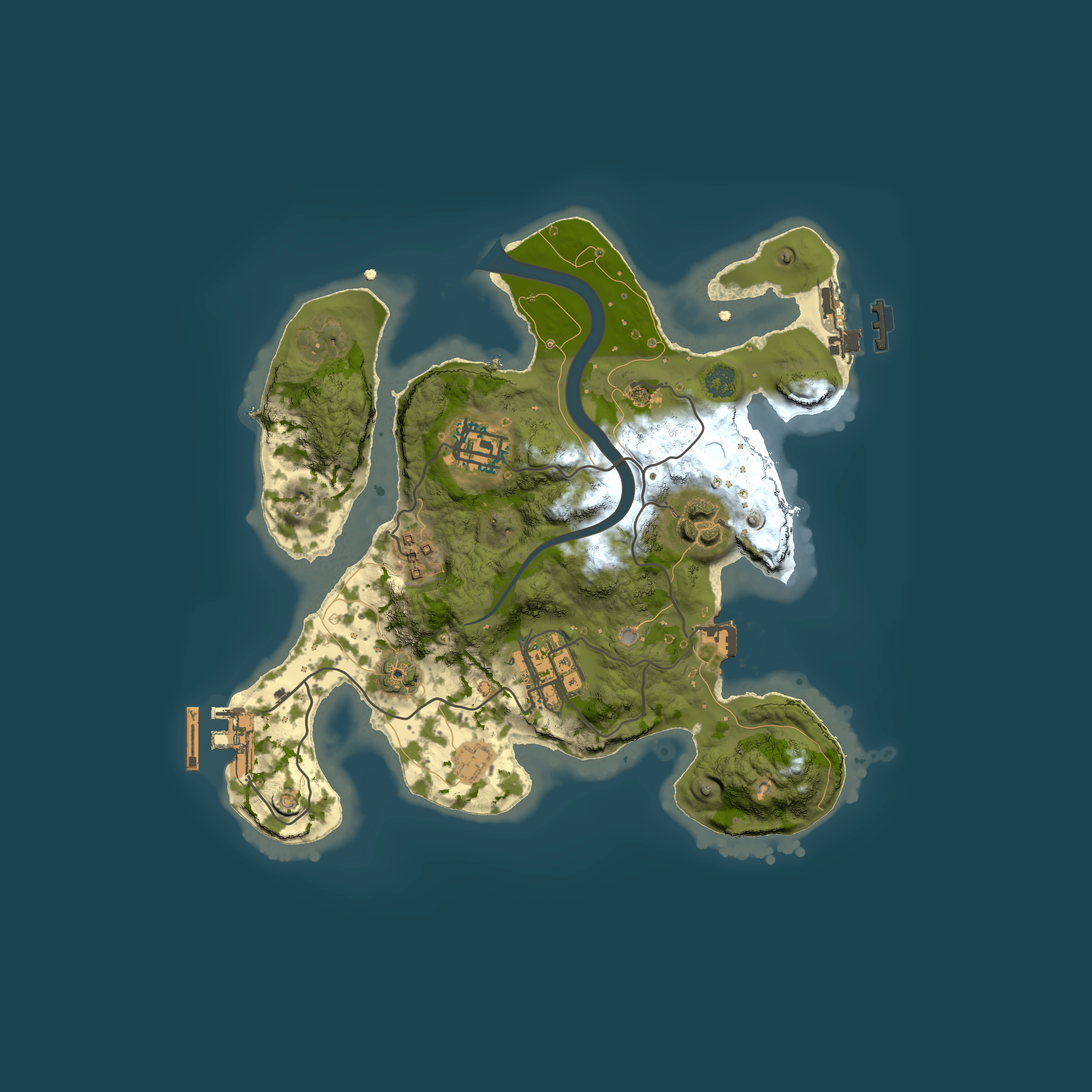 Full top-down render of Rust map seed 502826655, 2500x2500m
