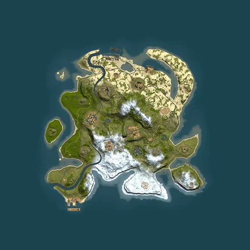 Rust map seed 396497894, 3000x3000m top-down preview