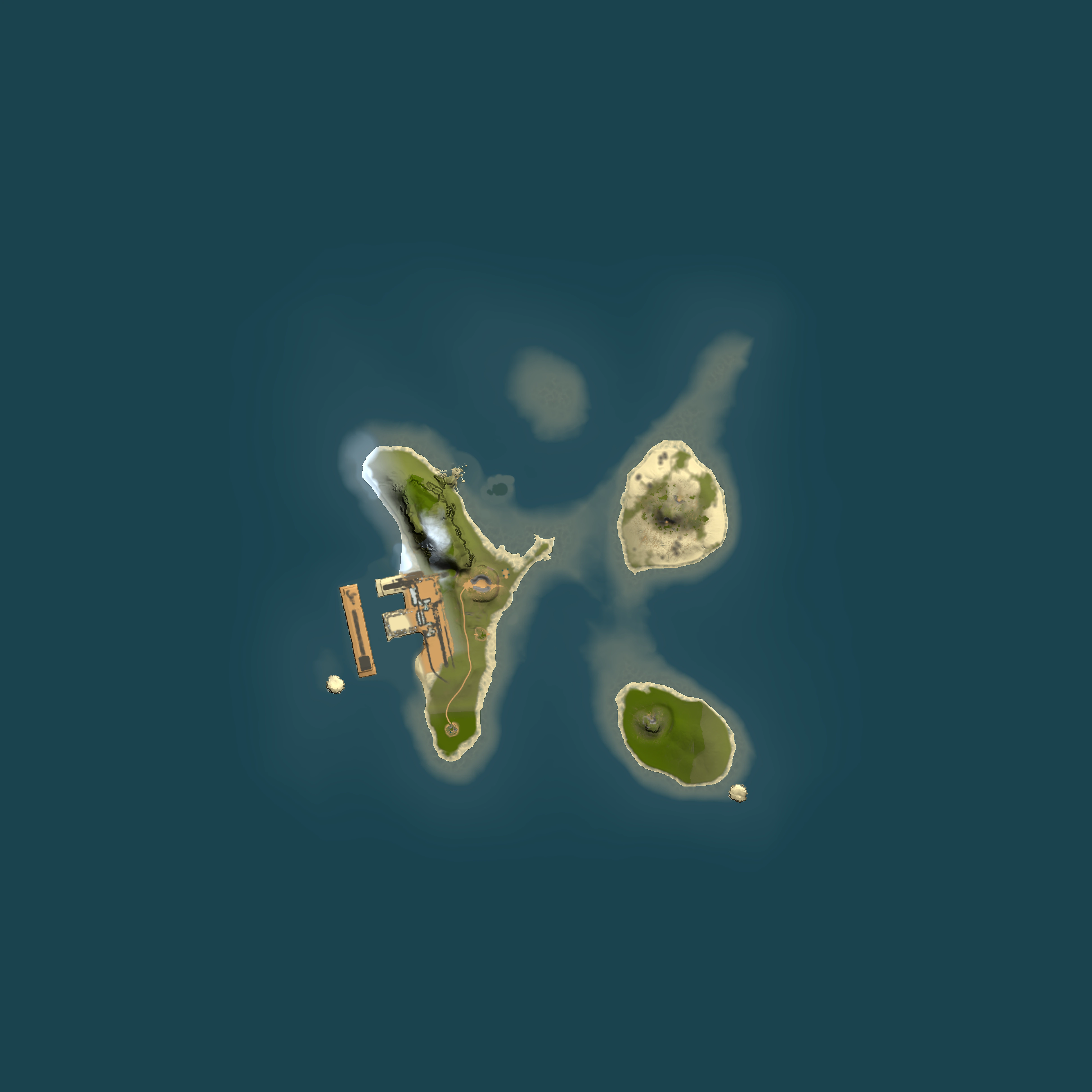 Full top-down render of Rust map seed 116963071, 1500x1500m