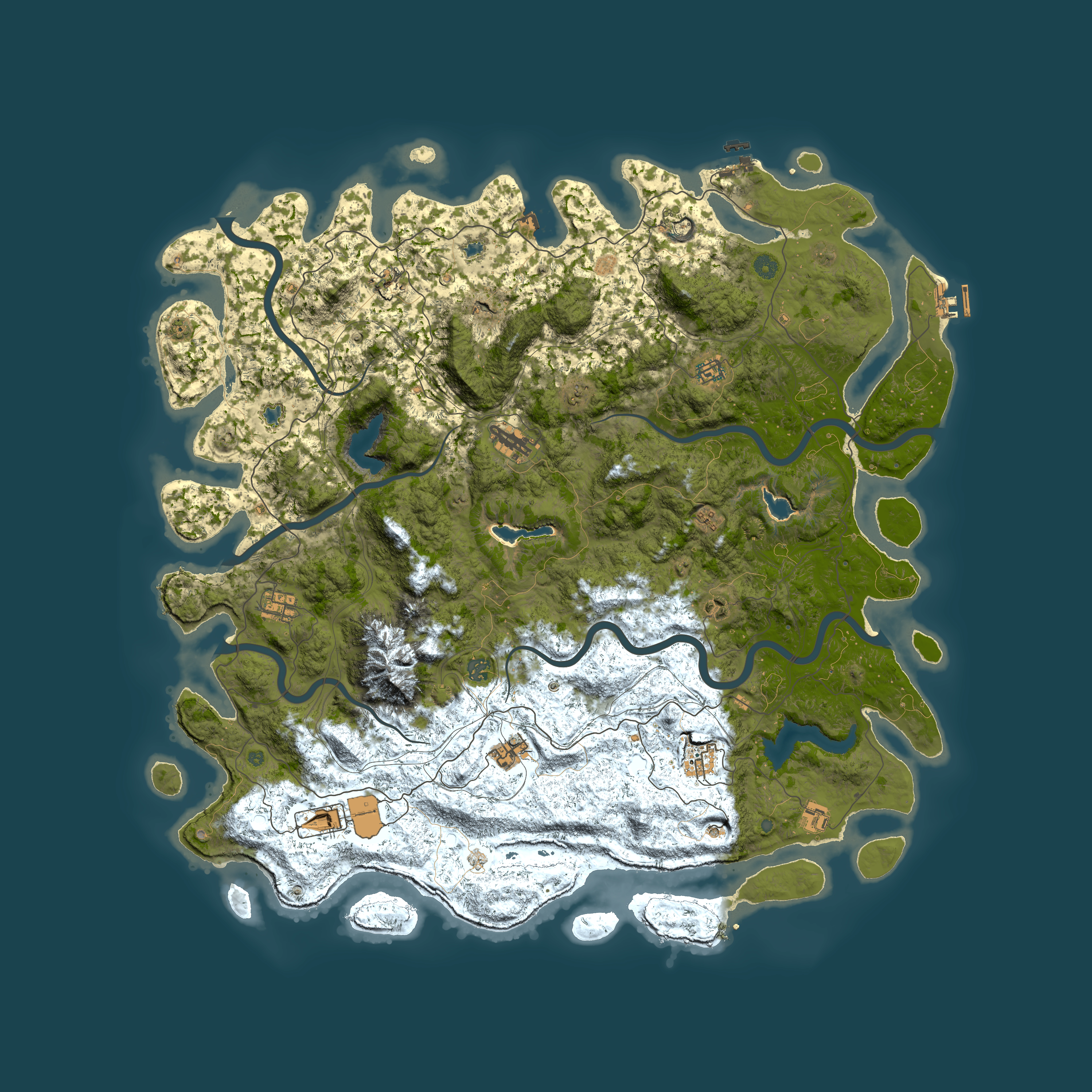 Full top-down render of Rust map seed 908358537, 5500x5500m
