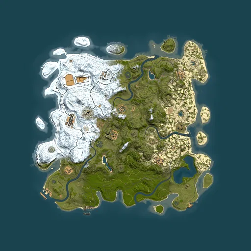 Rust map seed 814230033, 4500x4500m top-down preview