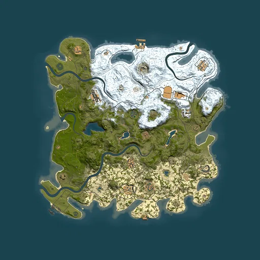 Rust map seed 2052324834, 4500x4500m top-down preview