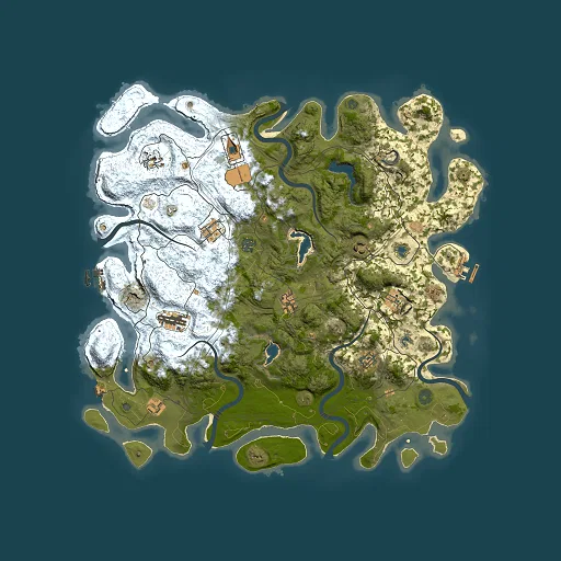 Rust map seed 537521352, 4500x4500m top-down preview