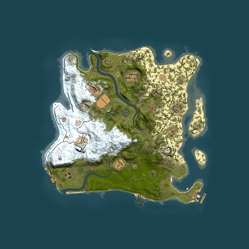 Rust map seed 1967989079, 3500x3500m top-down preview
