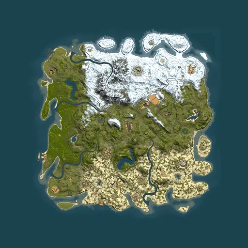 Rust map seed 1059300224, 5000x5000m top-down preview