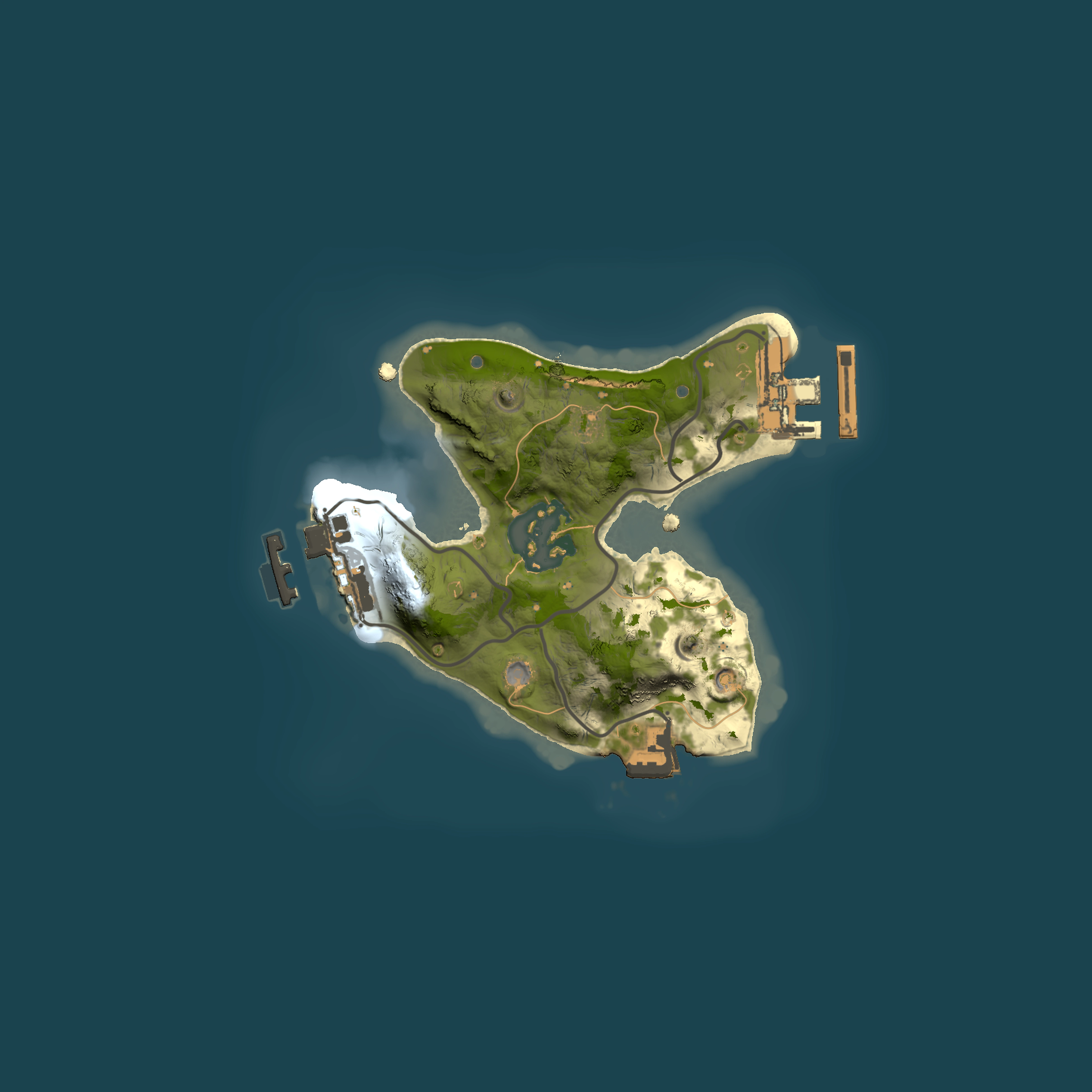 Full top-down render of Rust map seed 1508935515, 1500x1500m