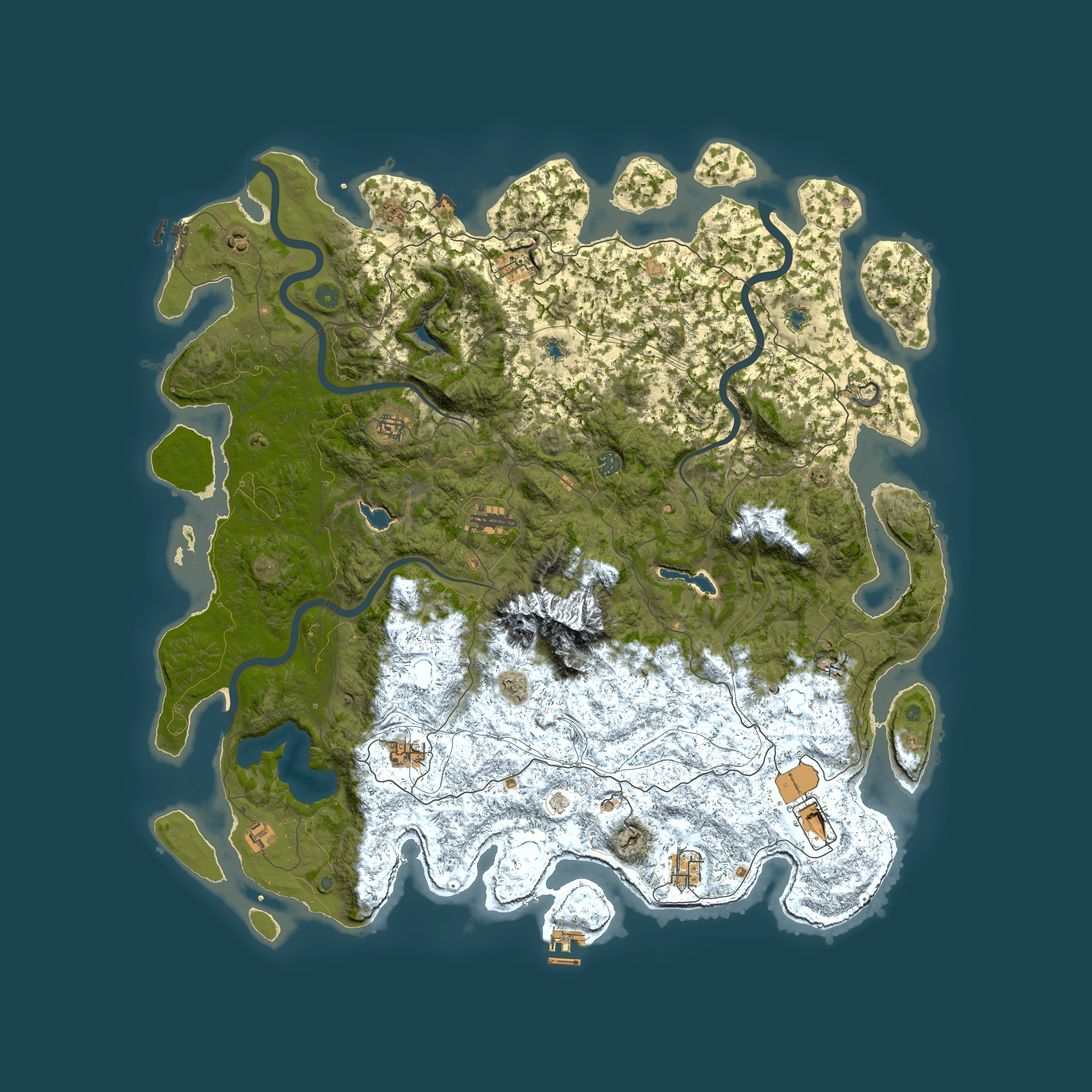 Full top-down render of Rust map seed 384302154, 5500x5500m