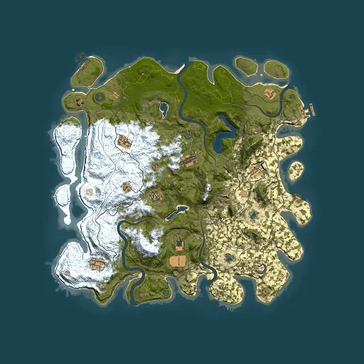 Rust map seed 1643965252, 4500x4500m top-down preview