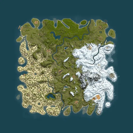 Rust map seed 1303617355, 6000x6000m top-down preview