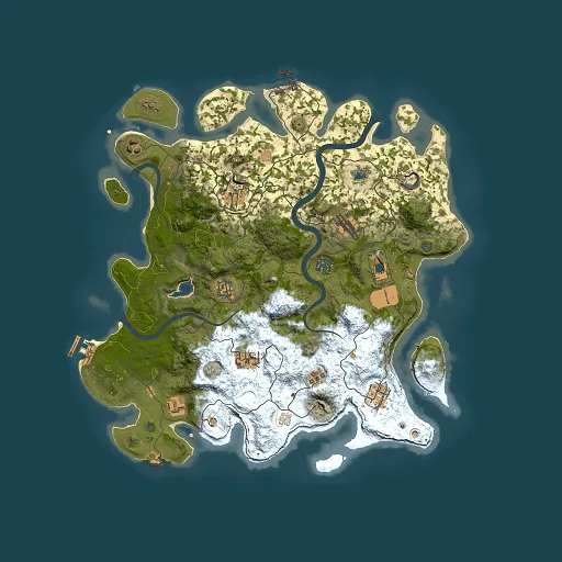 Rust map seed 2126397446, 4000x4000m top-down preview