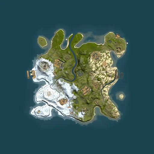 Rust map seed 1402459804, 3000x3000m top-down preview