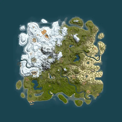 Rust map seed 472032265, 5000x5000m top-down preview