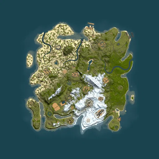 Rust map seed 677093467, 4000x4000m top-down preview