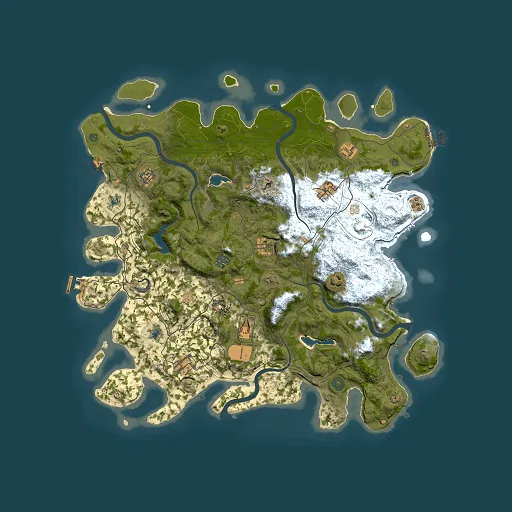 Rust map seed 2022903631, 4500x4500m top-down preview