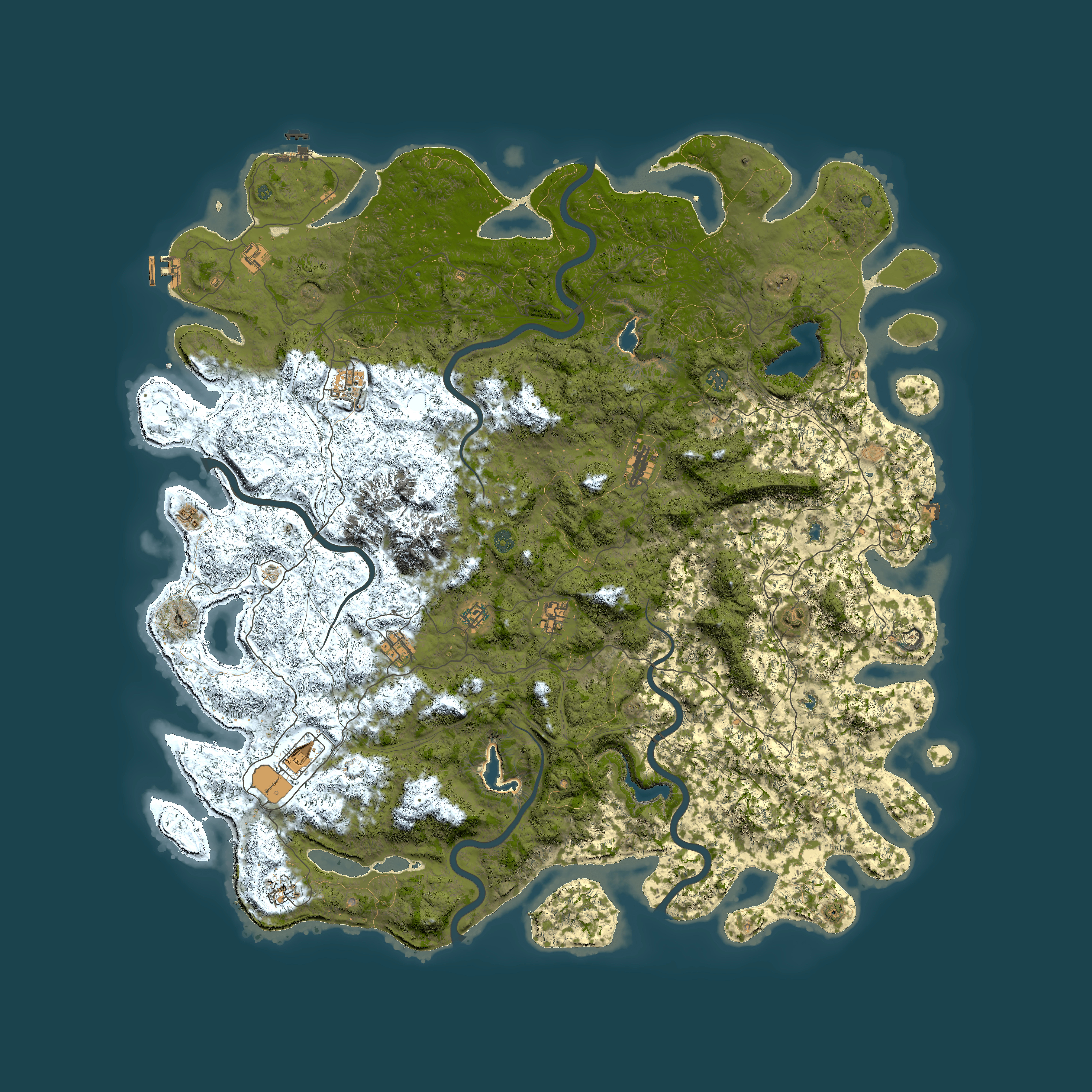 Full top-down render of Rust map seed 442922351, 6000x6000m