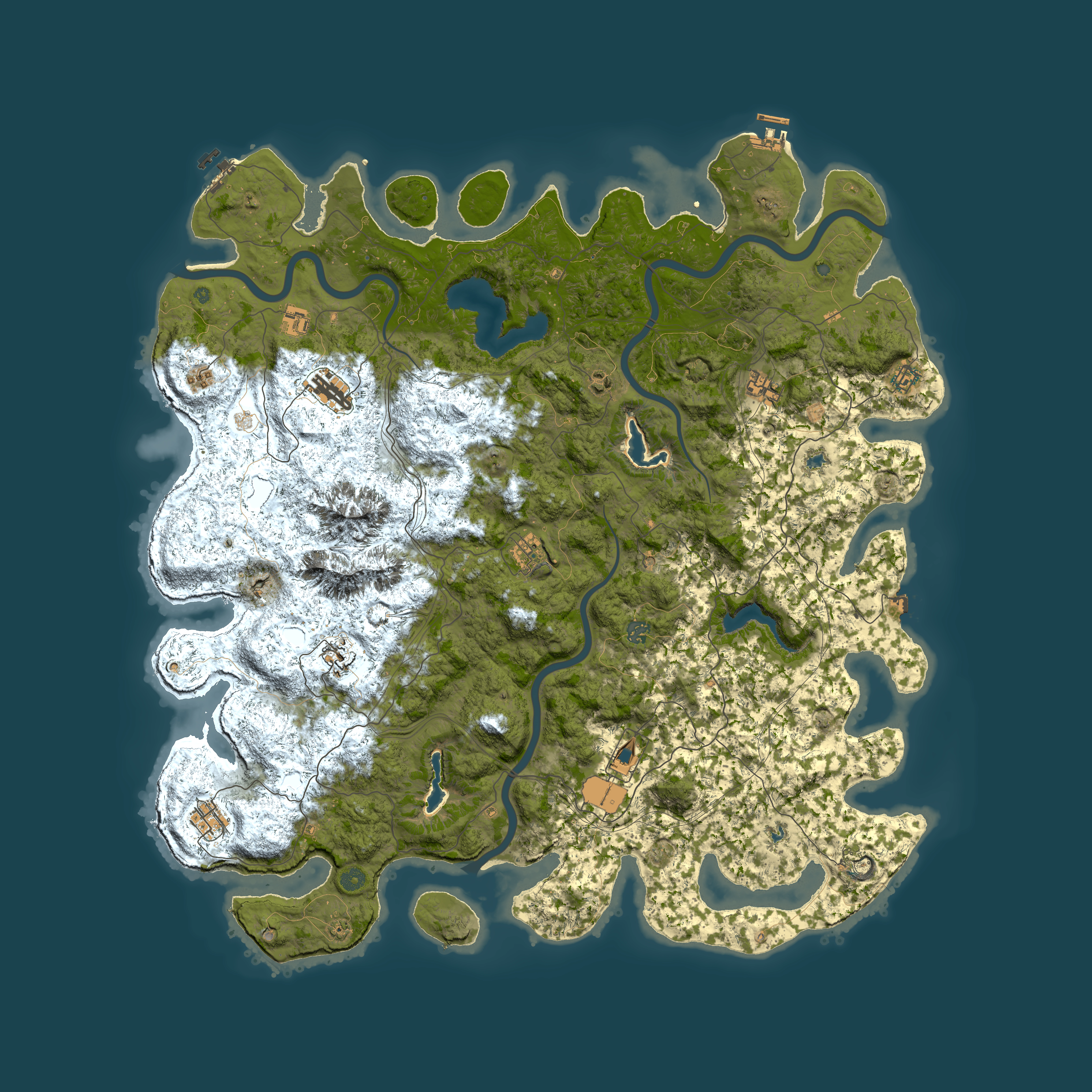 Full top-down render of Rust map seed 1670238476, 5500x5500m