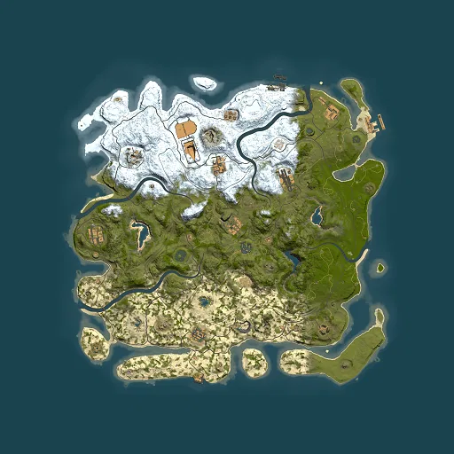 Rust map seed 1600920555, 4500x4500m top-down preview