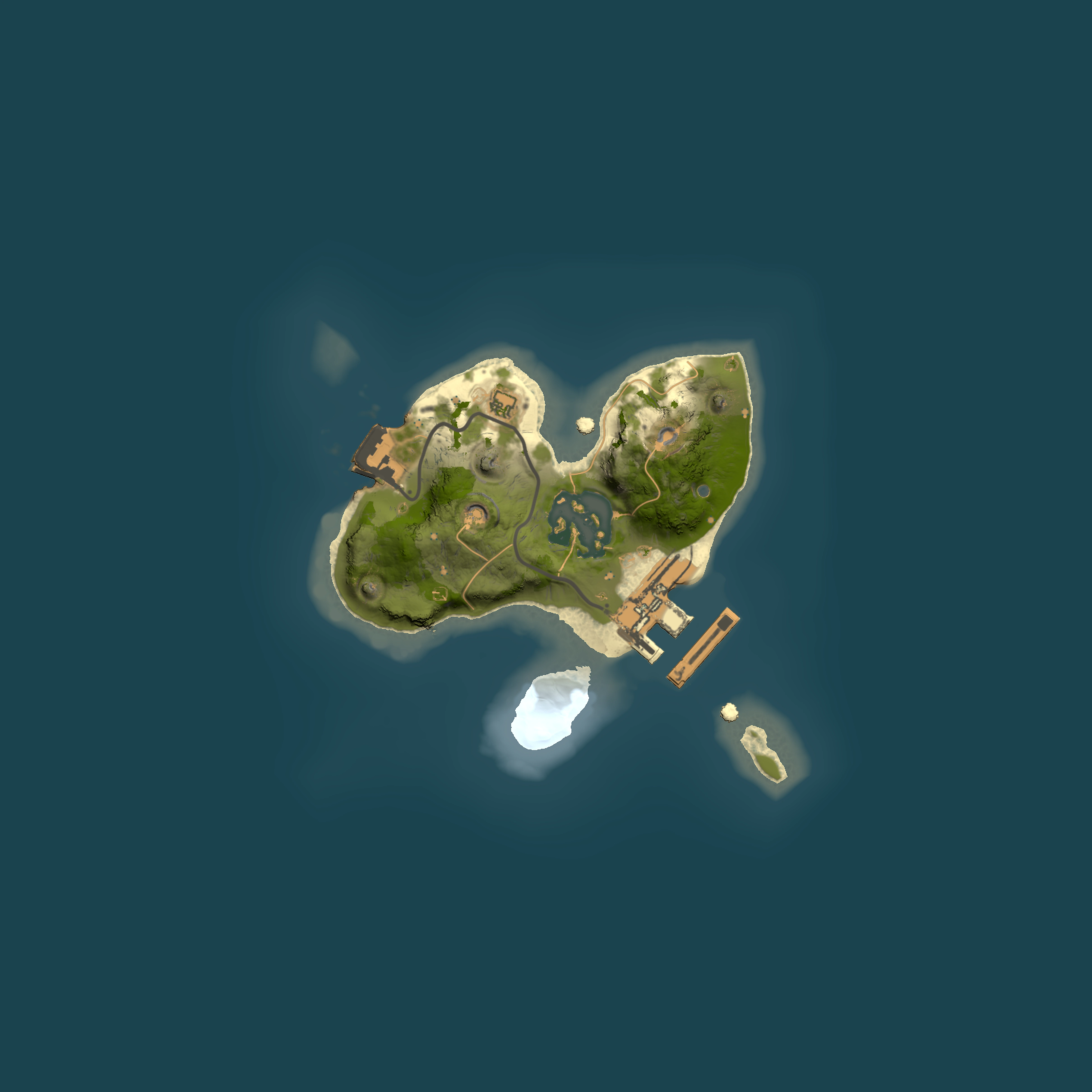 Full top-down render of Rust map seed 1766340747, 1500x1500m