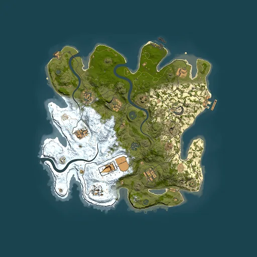 Rust map seed 2022101724, 3500x3500m top-down preview