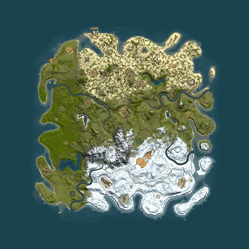 Rust map seed 1140858324, 5000x5000m top-down preview