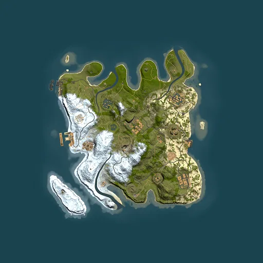 Rust map seed 672655892, 3000x3000m top-down preview