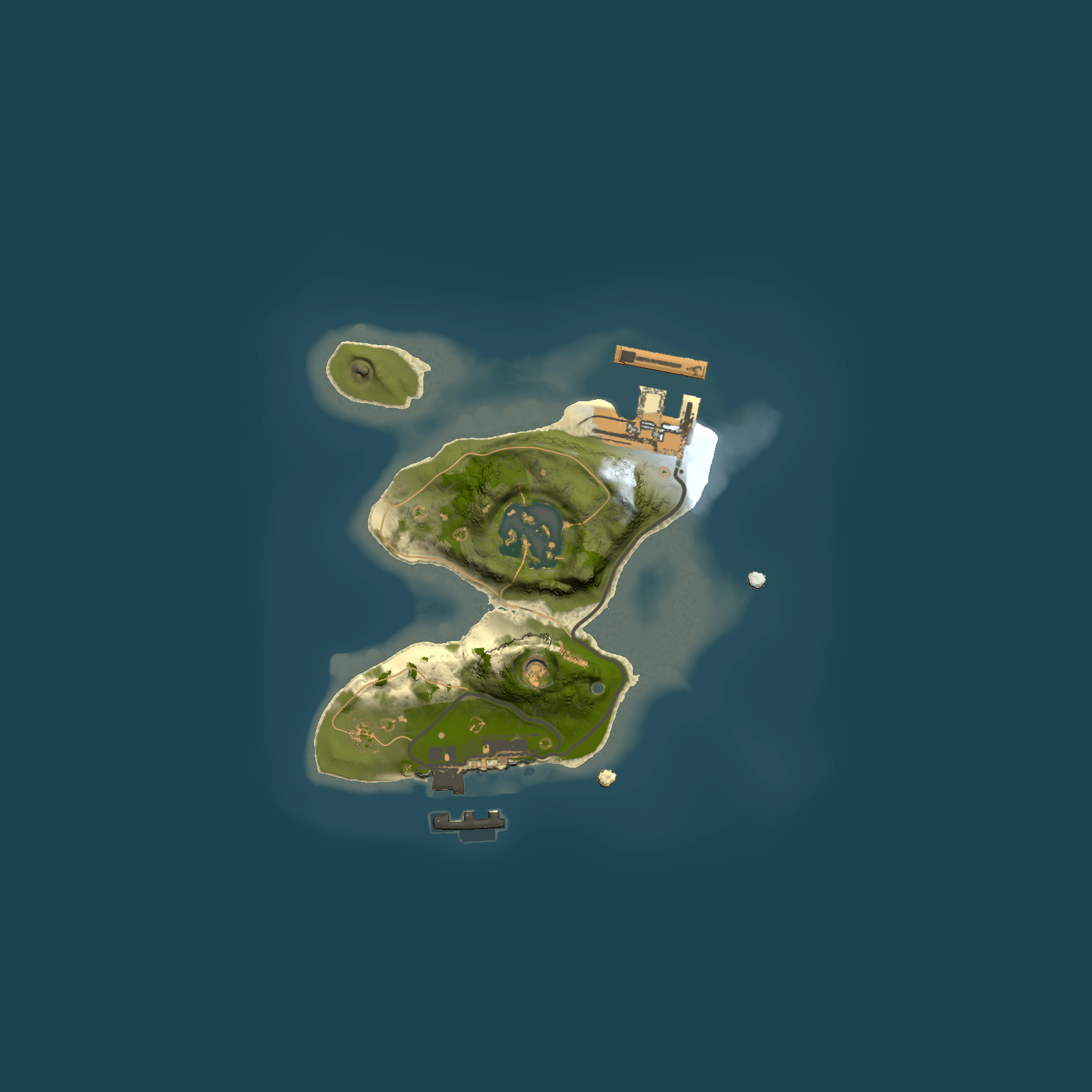 Full top-down render of Rust map seed 498356529, 1500x1500m
