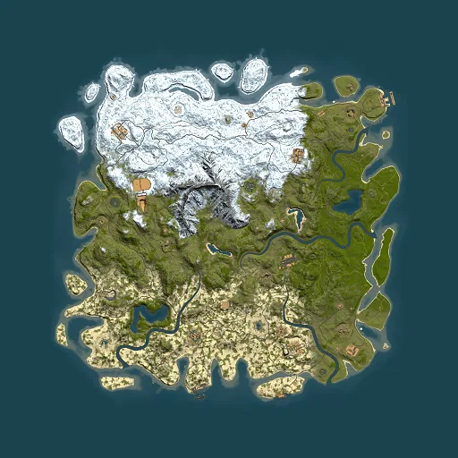 Rust map seed 2006664386, 5500x5500m top-down preview
