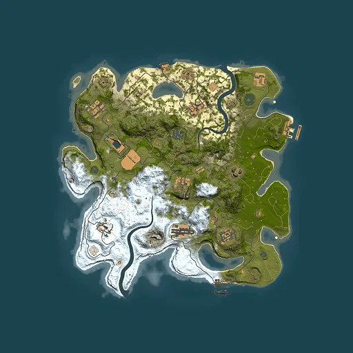 Rust map seed 1389075995, 3500x3500m top-down preview